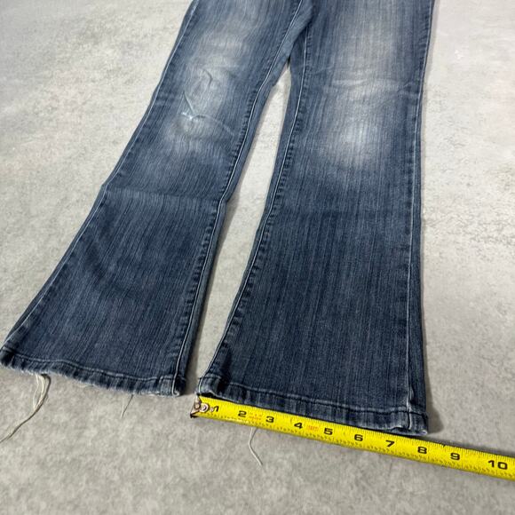 Simply Vera Vera Wang Bootcut Jeans Dark Wash Faded - Size: 4 - Picture 3 of 10